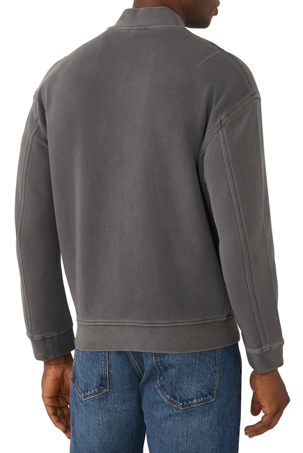 Double-Jersey Zip Sweatshirt